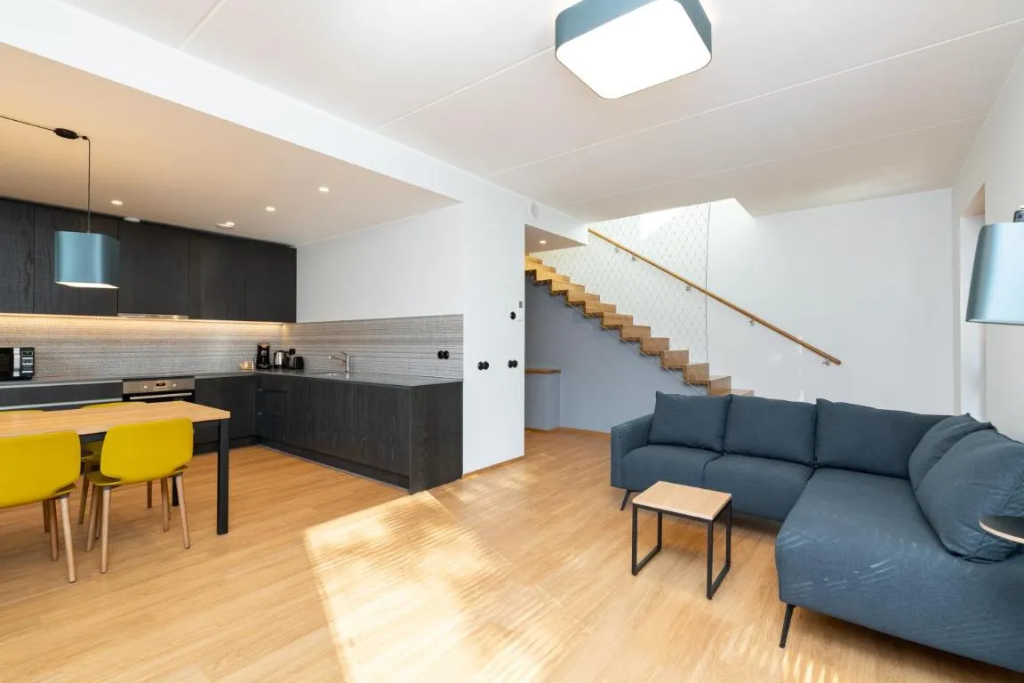 Image of Self-check-in 3 bedroom apartment with sauna and balconies