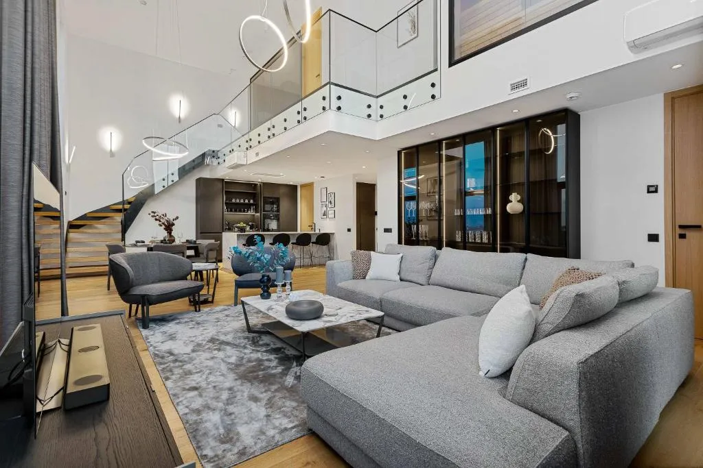 Image of Elegant Seaview Penthouse 3BR Ensuite Luxury Retreat with Sauna and Free Parking
